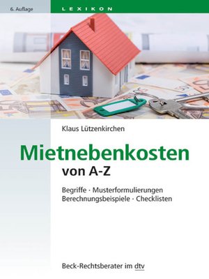 cover image of Mietnebenkosten von A-Z